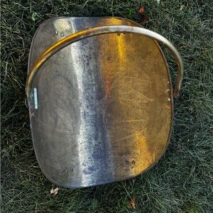 Elegant Brass and Silver Metal Basket